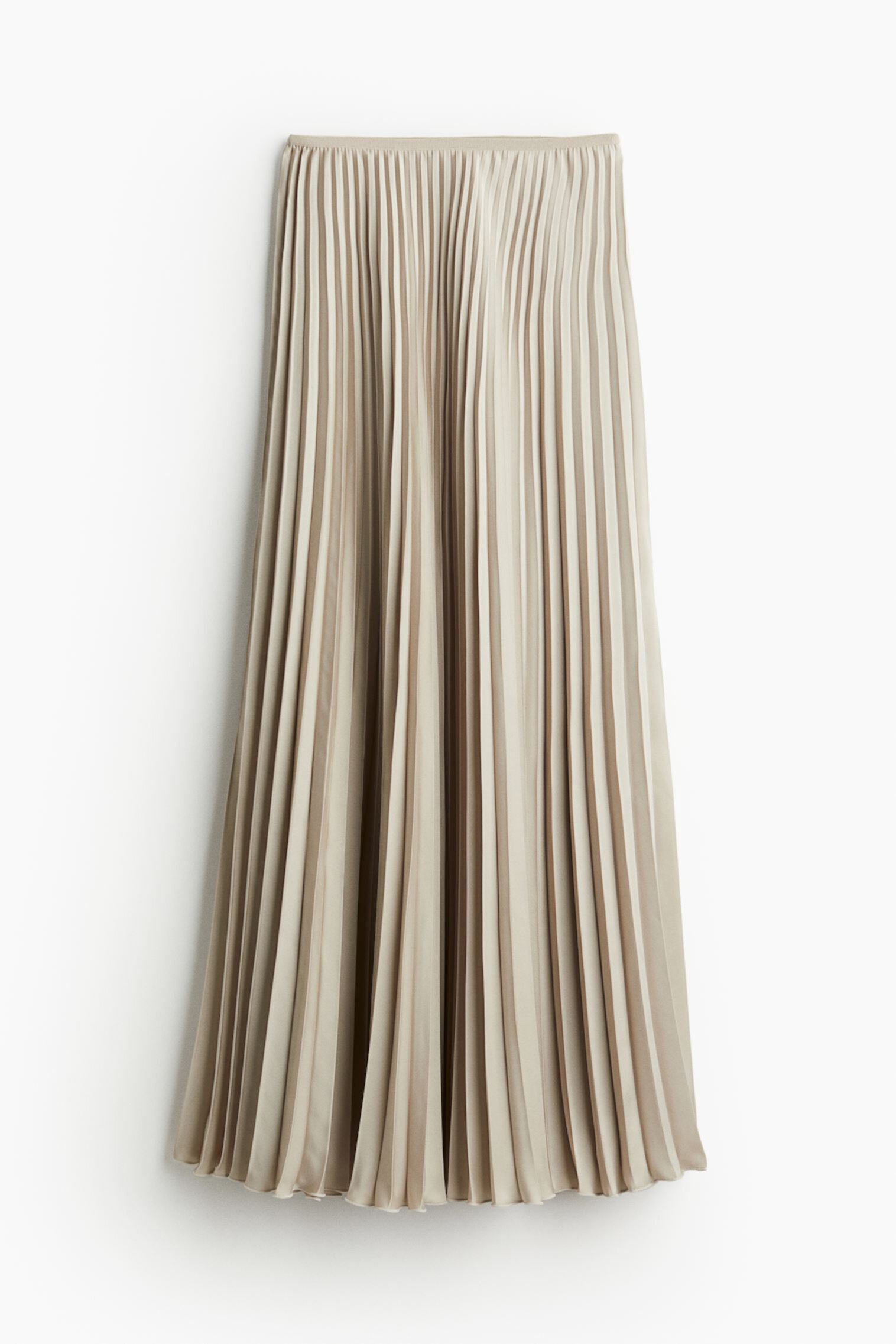 Плиссированная атласная юбка H&M