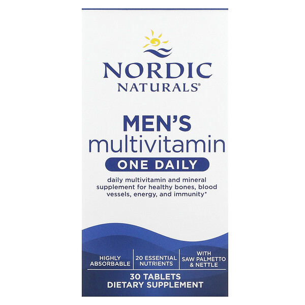 Мужские мультивитамины, один раз в день, 30 таблеток Nordic Naturals
