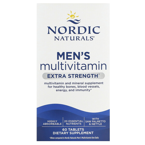 Мужской мультивитамин, Экстра сила - 60 таблеток - Nordic Naturals Nordic Naturals