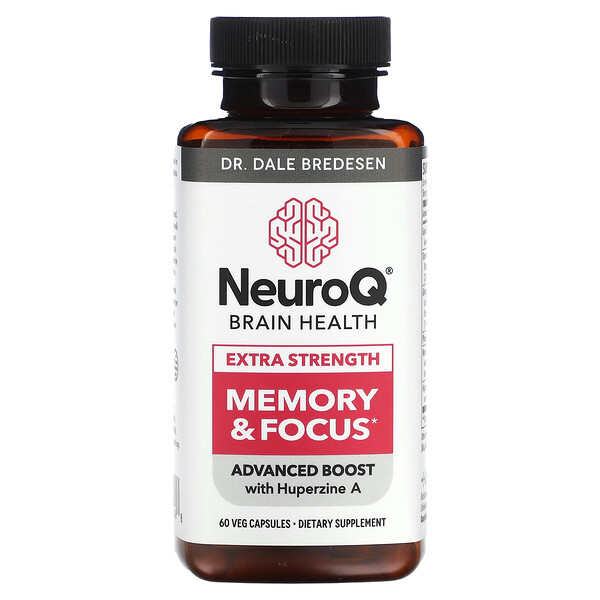 NeuroQ Brain Health, Memory & Focus, дополнительная сила, 60 растительных капсул LifeSeasons
