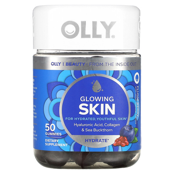 Glowing Skin, Пухлая ягода, 50 жевательных конфет OLLY