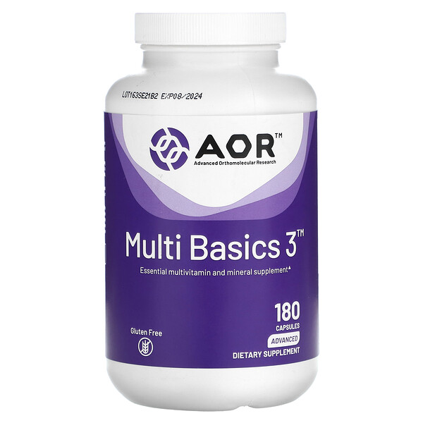 Multi Basics 3, 180 Capsules (Капсулы) Advanced Orthomolecular Research AOR