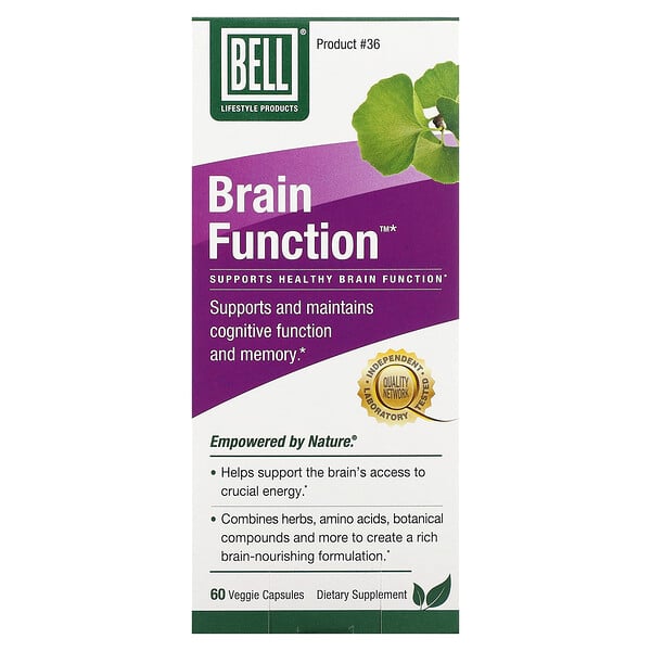 Функция мозга, 60 растительных капсул Bell Lifestyle