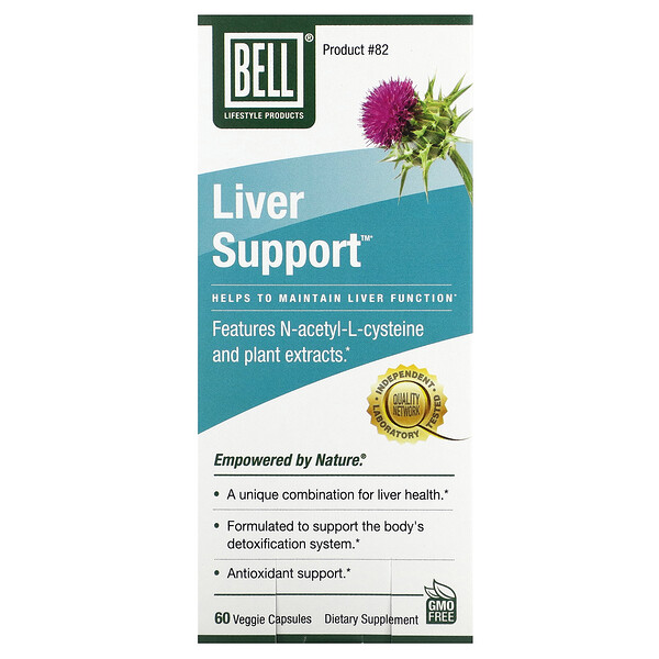 Поддержка печени, 60 растительных капсул Bell Lifestyle