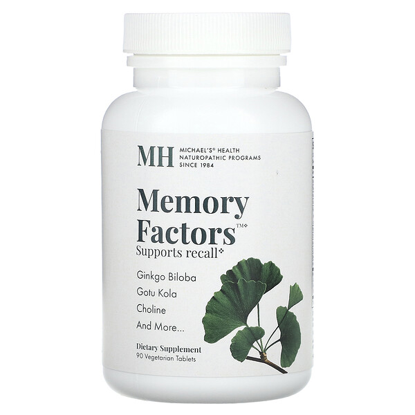Memory Factors - 90 вегетарианских таблеток - Michael's Naturopathic Michael's Naturopathic