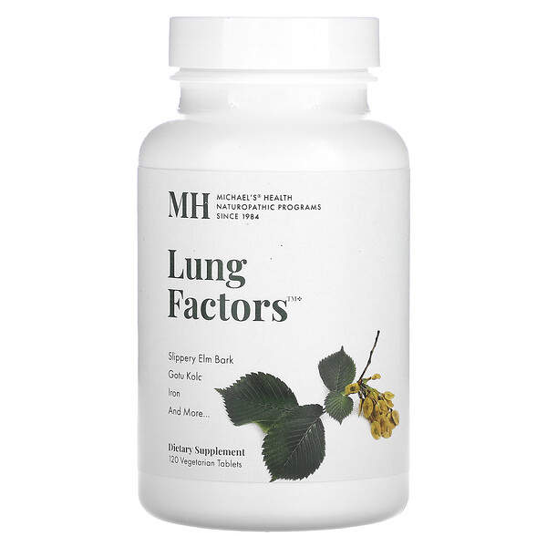 Lung Factors, 120 вегетарианских таблеток Michael's Naturopathic