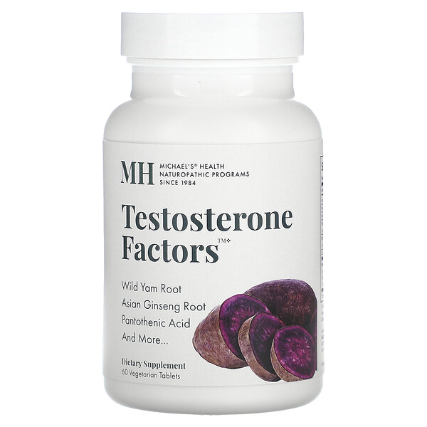 Тестостероновые факторы, 60 вегетарианских таблеток Michael's Naturopathic