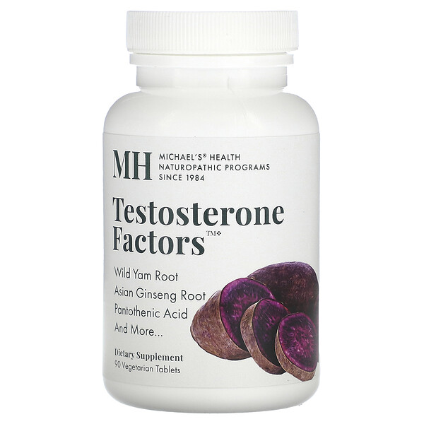 Тестостероновые факторы, 90 вегетарианских таблеток Michael's Naturopathic