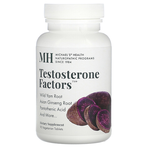 Testosterone Factors, 90 Vegetarian Tablets (Вегетарианские таблетки) Michael's Naturopathic