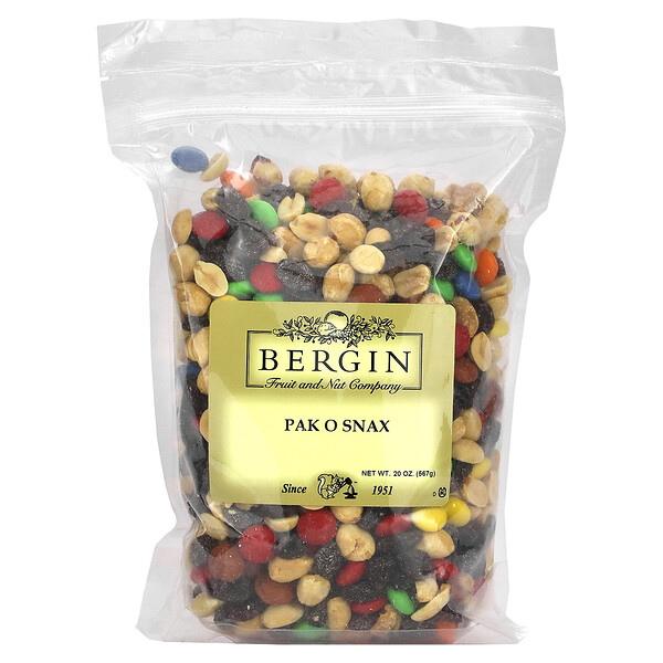 Пак О Снакс, 20 унций (567 г) Bergin Fruit and Nut Company