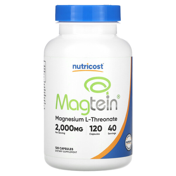 Магтеин, 666 мг, 120 капсул Nutricost