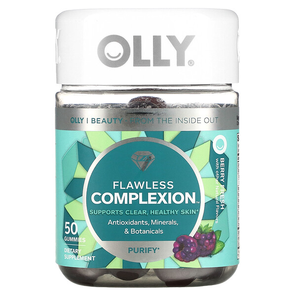 Flawless Complexion, Berry Fresh, 50 Gummies (Жевательные конфеты) OLLY