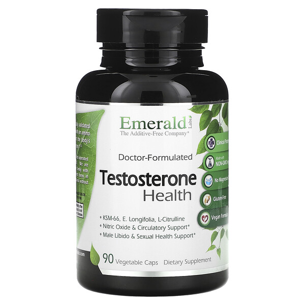 Здоровье тестостерона, 90 растительных капсул Emerald Labs