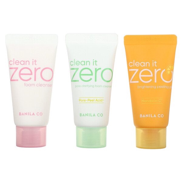 Clean It Zero, Пена Favorites, набор из 4 предметов Banila Co