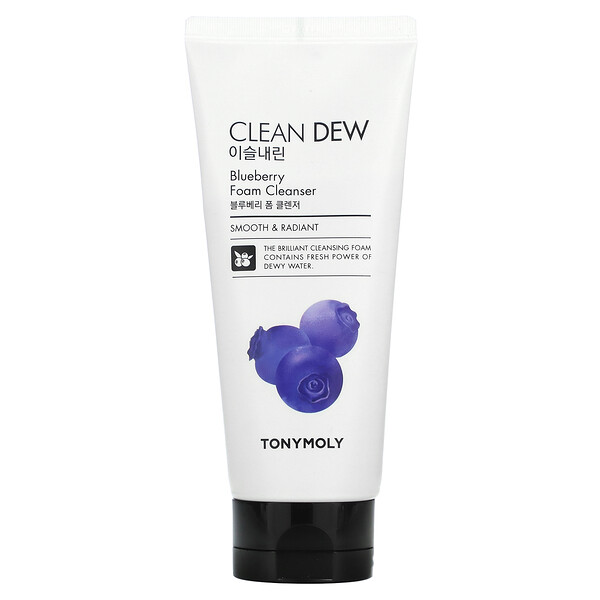 Clean Dew, Очищающая пенка с черникой, 180 мл TONYMOLY