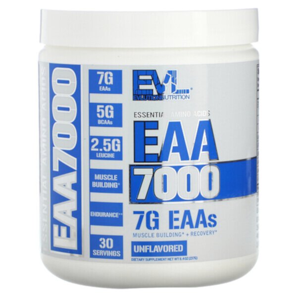 EAA 7000, Без вкуса - 237 г - EVLution Nutrition EVLution Nutrition