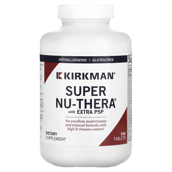Super Nu-Thera с дополнительным P5P, 540 таблеток Kirkman Labs