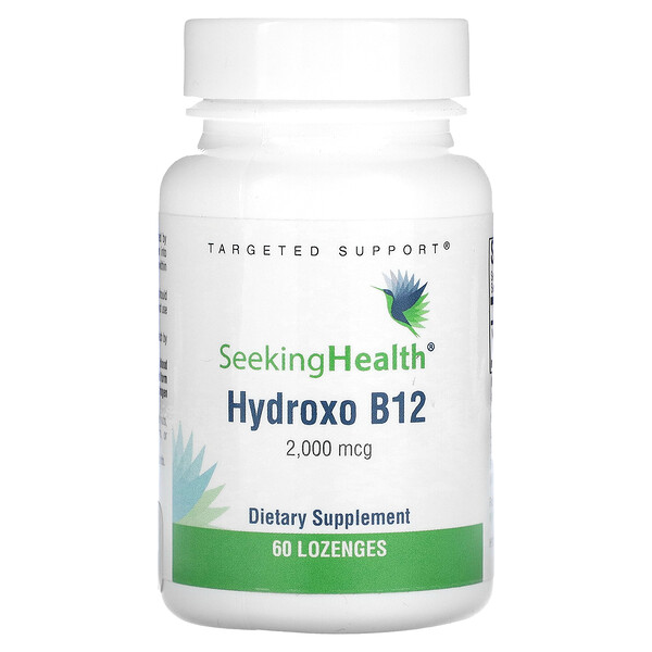 Hydroxo B12, 2000 мкг, 60 пастилок Seeking Health