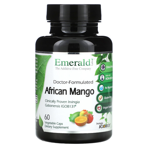 Африканское манго, 60 растительных капсул Emerald Labs