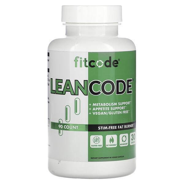 LeanCode, Супрессант аппетита - 90 растительных капсул - FITCODE FITCODE