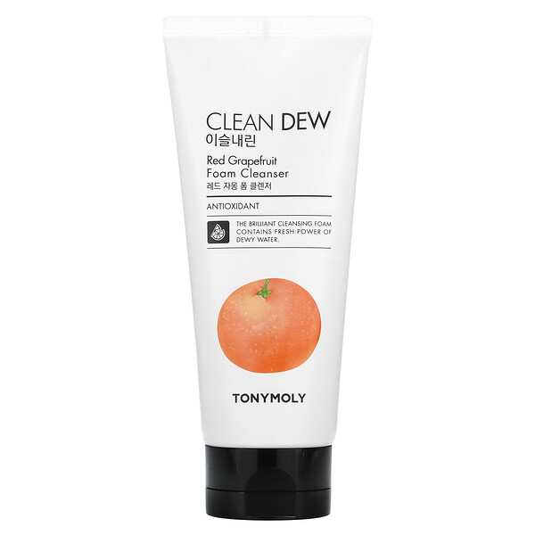 Clean Dew, Очищающая пенка с красным грейпфрутом, 180 мл TONYMOLY