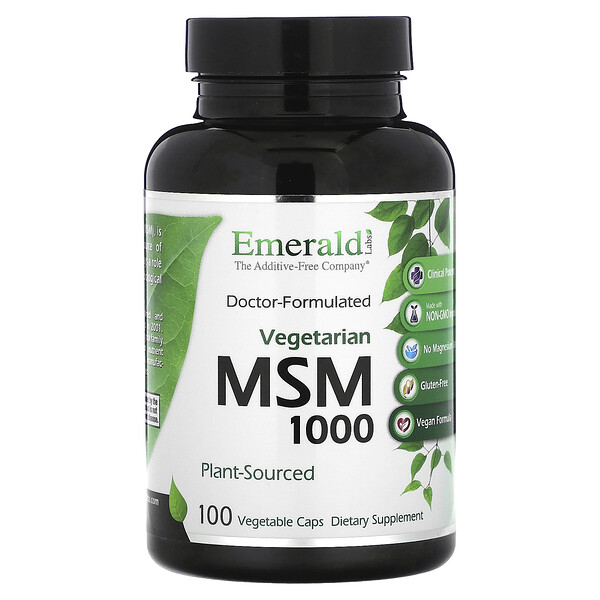 MSM 1000, 100 Vegetable Caps Emerald Labs