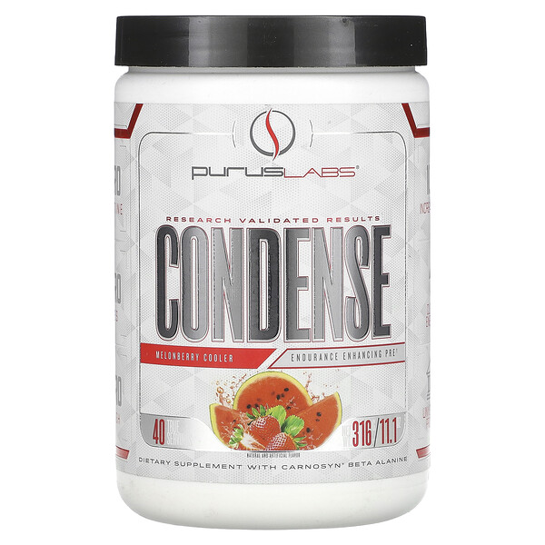 Condense, Pre Endurance Enhancing Pre, охладитель дыни, 11,1 унции (316 г) Purus Labs