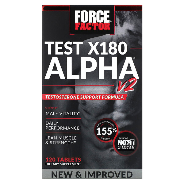 Test X180 Alpha V2, 120 Tablets Force Factor