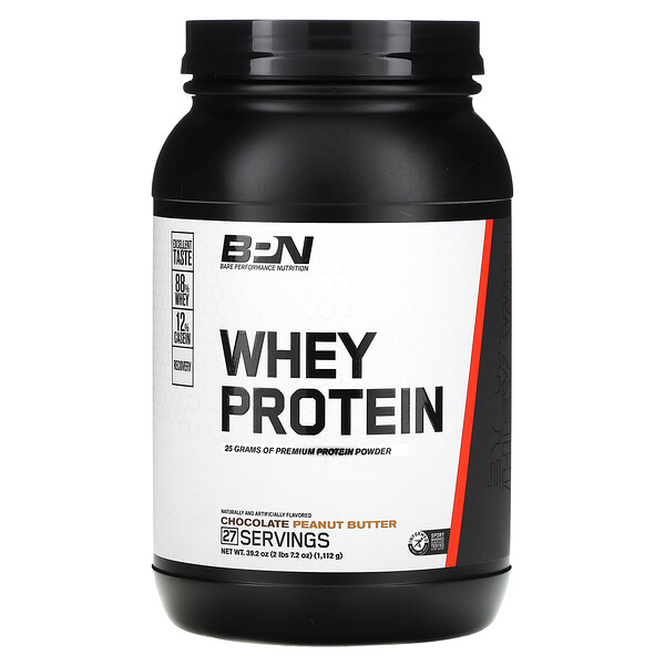 Сывороточный протеин, шоколадно-арахисовое масло, 2 фунта (1112 г) Bare Performance Nutrition