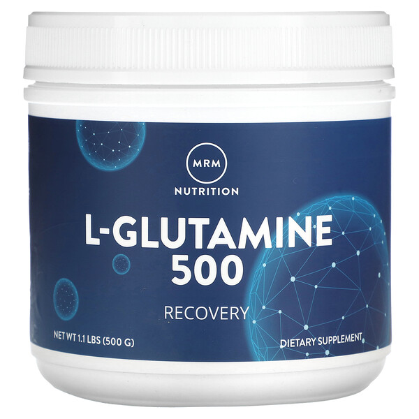 L-глютамин 500, 1,1 фунта (500 г) MRM