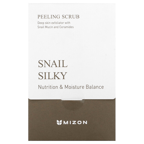 Snail Silky, Скраб-пилинг, без отдушек, 40 пакетов по 7,0 унций (5 г) каждый Mizon