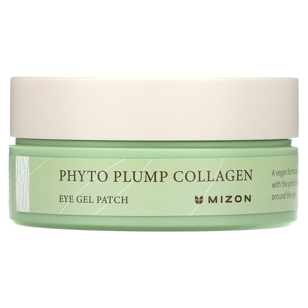 Phyto Plump Collagen, гелевые патчи для глаз, 60 патчей по 1,4 г каждый Mizon