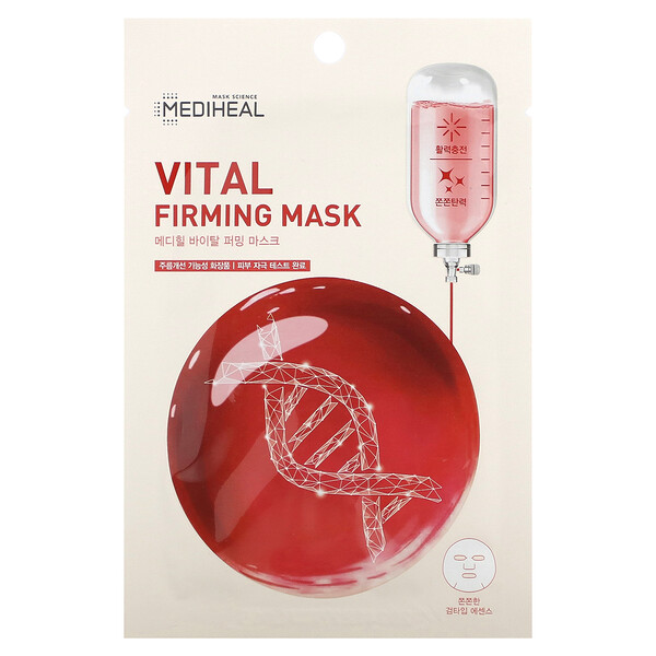 Укрепляющая косметическая маска Vital, 1 лист, 20 мл (0,68 жидк. унции) Mediheal