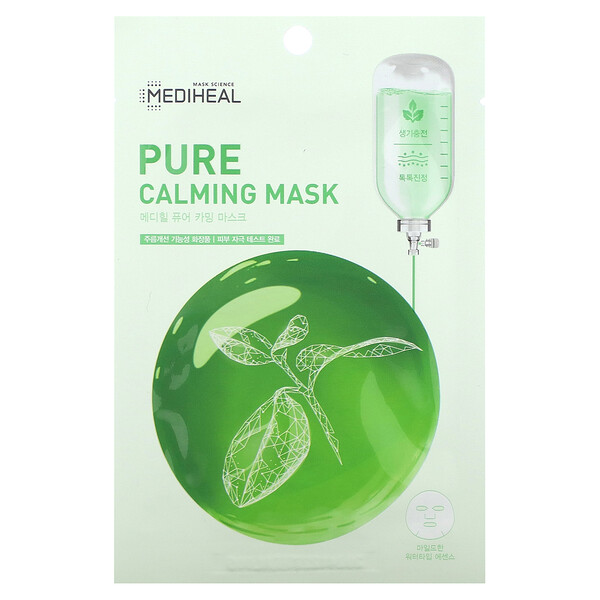 Успокаивающая косметическая маска Pure, 1 лист, 20 мл (0,68 жидк. унции) Mediheal
