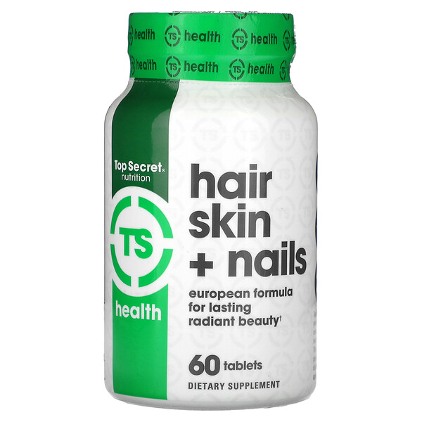 Health, Волосы, кожа и ногти, 60 таблеток Top Secret Nutrition
