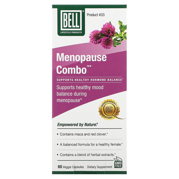 Комбинированный препарат для менопаузы, 60 растительных капсул Bell Lifestyle