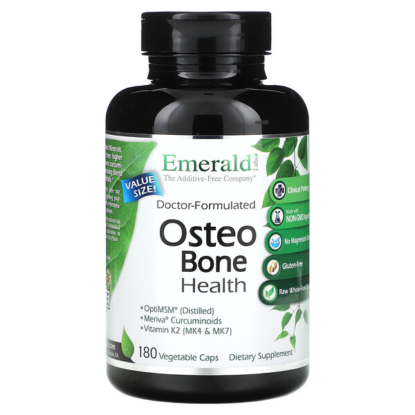 Osteo Bone Health, 180 растительных капсул Emerald Labs