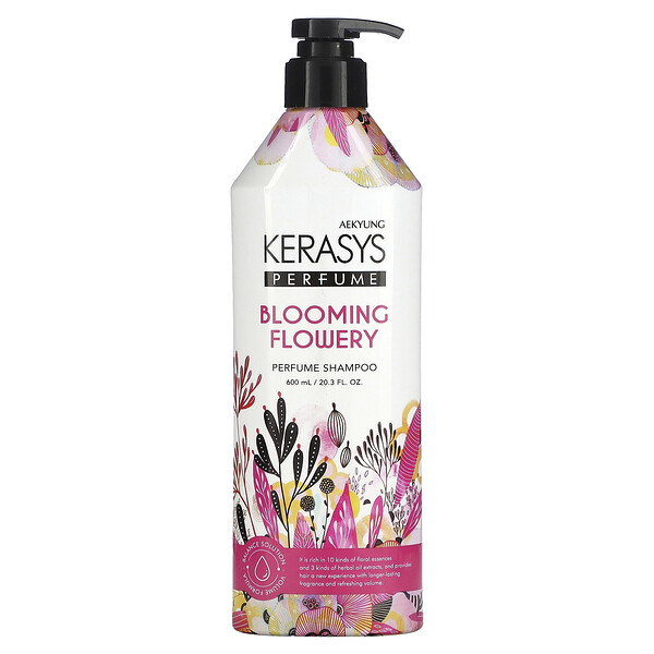 Парфюмированный шампунь Blooming Flowery, 20,3 жидких унций (600 мл) Kerasys