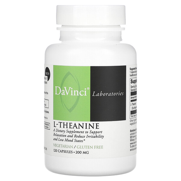 L-Theanine - 200 мг - 120 капсул - DaVinci DaVinci