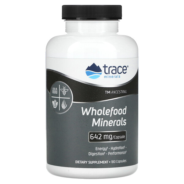 TM Ancestral, Wholefood Minerals, 642 mg, 180 Capsules (Капсулы) Trace Minerals Research