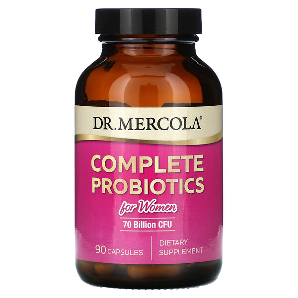 Полноценные пробиотики для женщин, 70 миллиардов КОЕ, 90 капсул Dr. Mercola