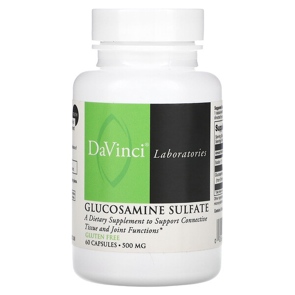 Глюкозамина сульфат, 500 мг, 60 капсул DaVinci