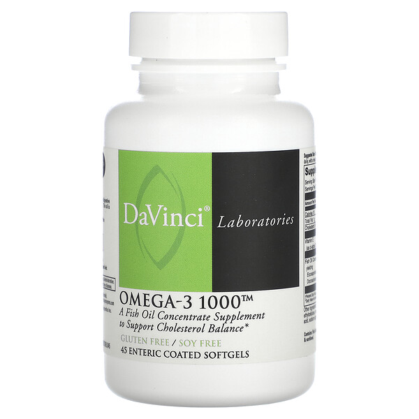 Omega-3 1000 - 45 кишечнорастворимых мягких капсул - DaVinci DaVinci
