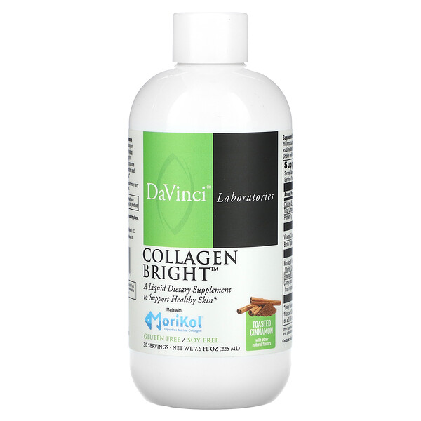 Collagen Bright, поджаренная корица, 7,6 жидких унций (225 мл) DaVinci