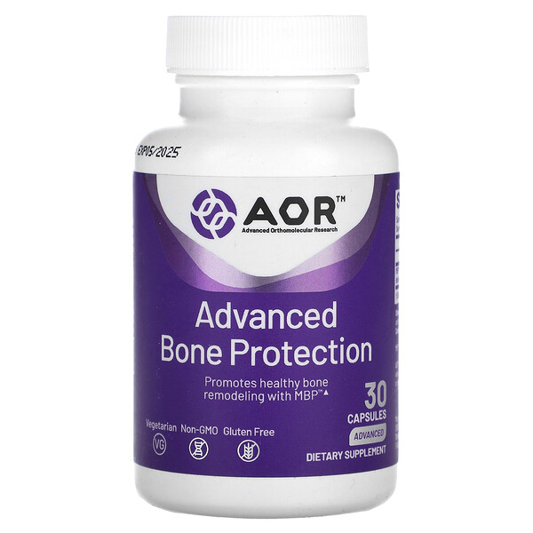 Advanced Bone Protection, 30 Capsules (Капсулы) Advanced Orthomolecular Research AOR