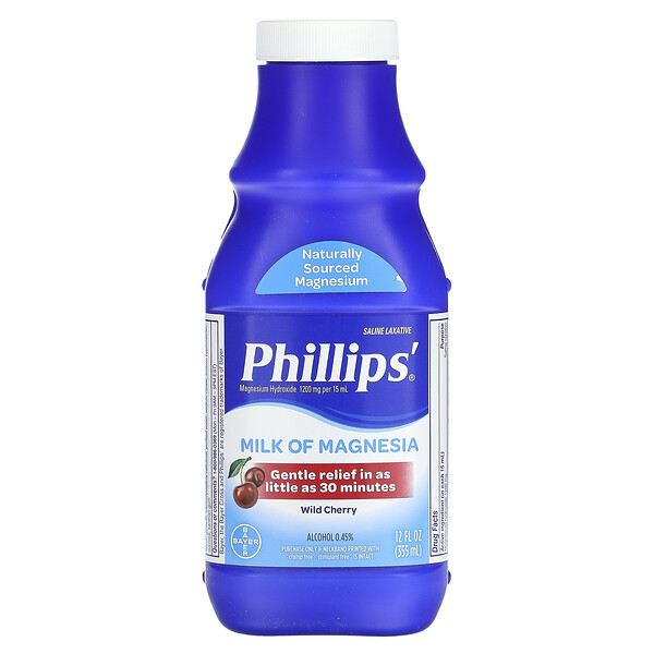 Молоко Магнии, Вишневый, 355 мл - Phillips' - Формулы для кишечника Phillips'