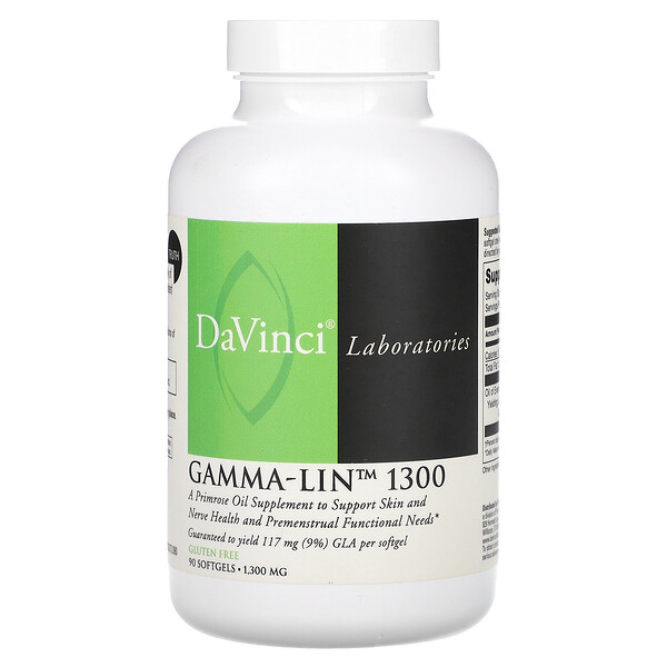 Гамма-Лин 1300, 1300 мг, 90 мягких таблеток DaVinci