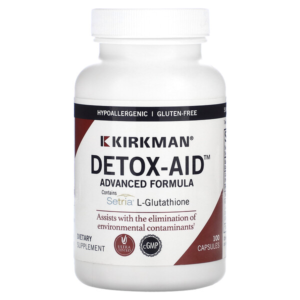 Усовершенствованная формула Detox-Aid, 100 капсул Kirkman Labs