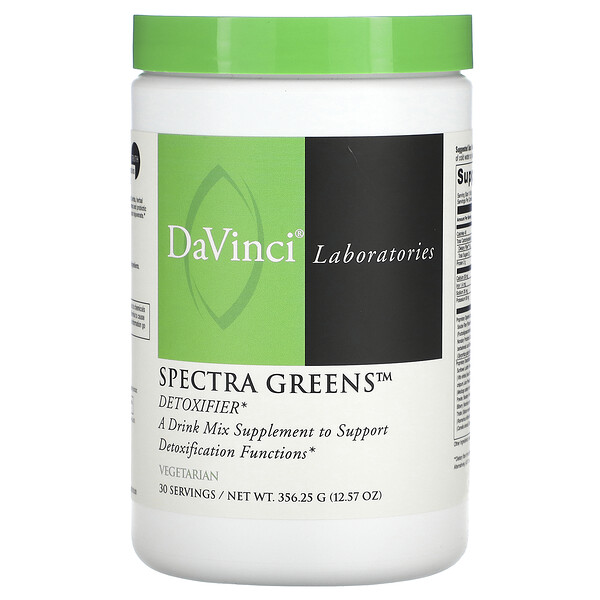 Spectra Greens, детокс-микс, 356 г, вегетарианский, 30 порций DaVinci