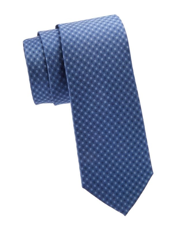 Текстурированный шелковый галстук Saks Fifth Avenue